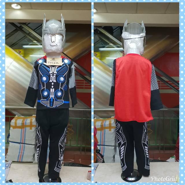 Setelan Kostum Baju Thor Anak Laki Laki Umur 1 - 11 Tahun