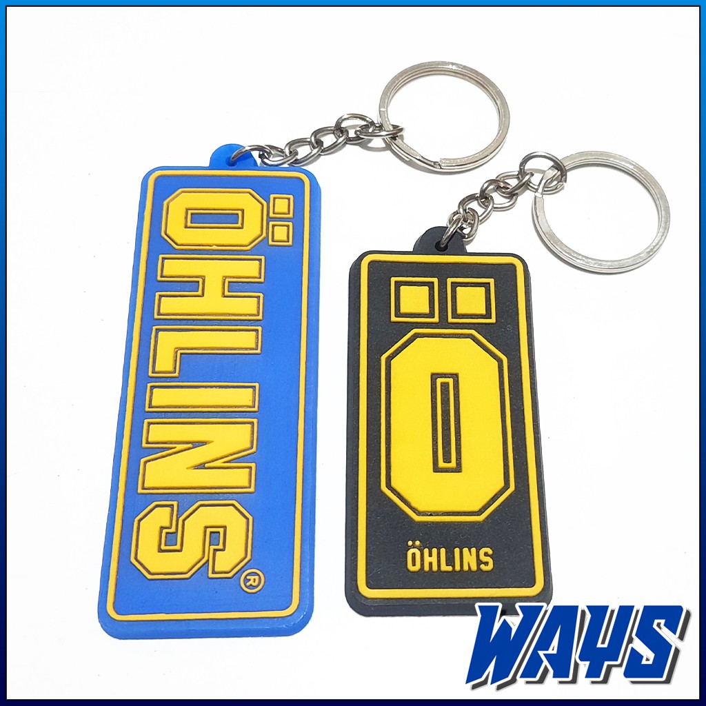 [G007] Gantungan Kunci Ganci Keychain Logo Shock Ohlins Variasi Motor