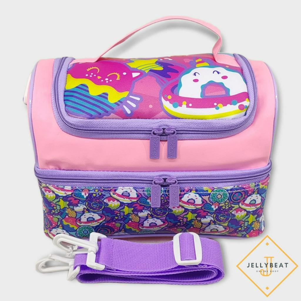 TAS SUSUN LUNCH BOX MEDIUM PREMIUM SPONS KULIT JERUK