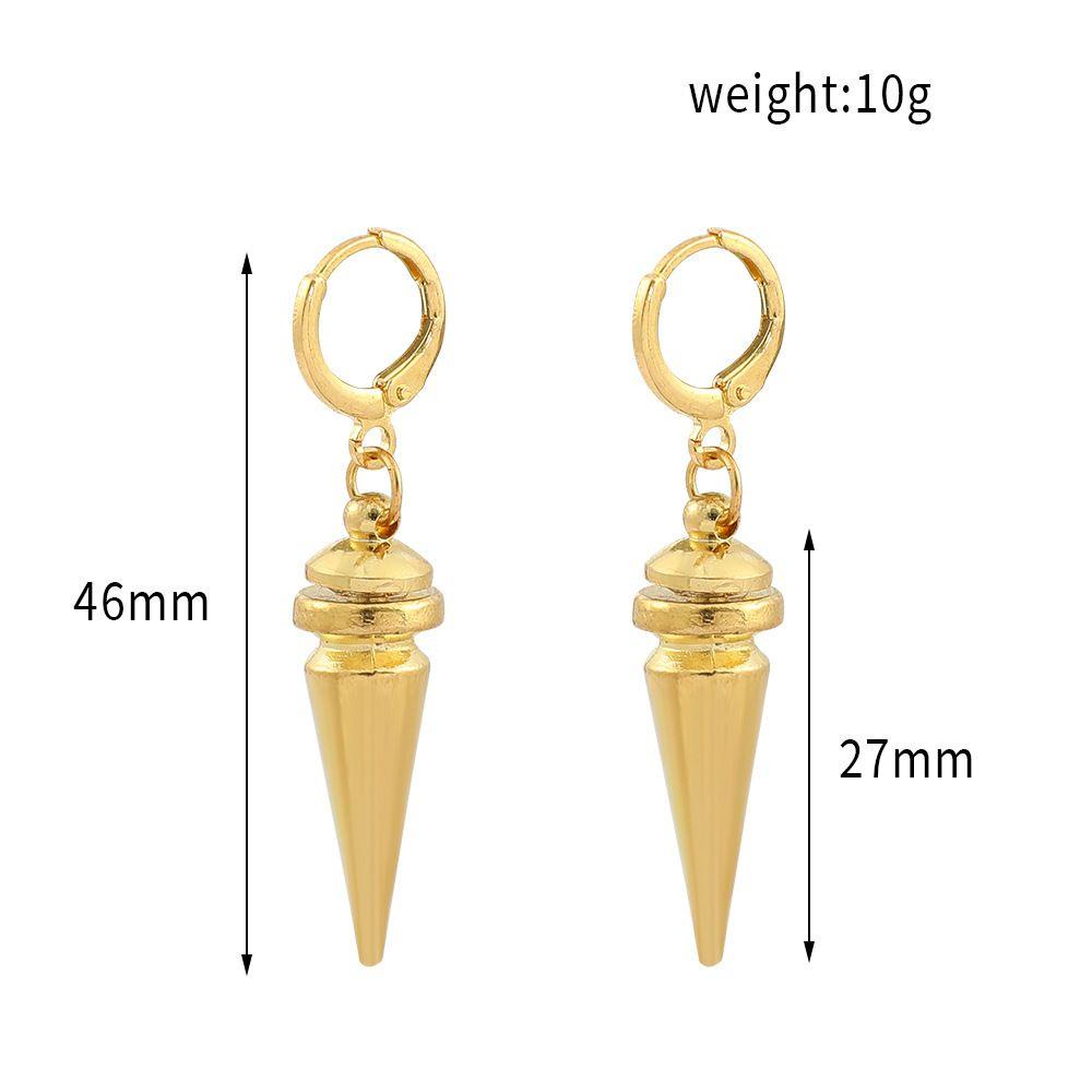 Preva Spyxfamily Anting Cosplay Perhiasan Menjuntai Drop Earrings Untuk Wanita Pria Emas Meruncing Liontin Klip Telinga