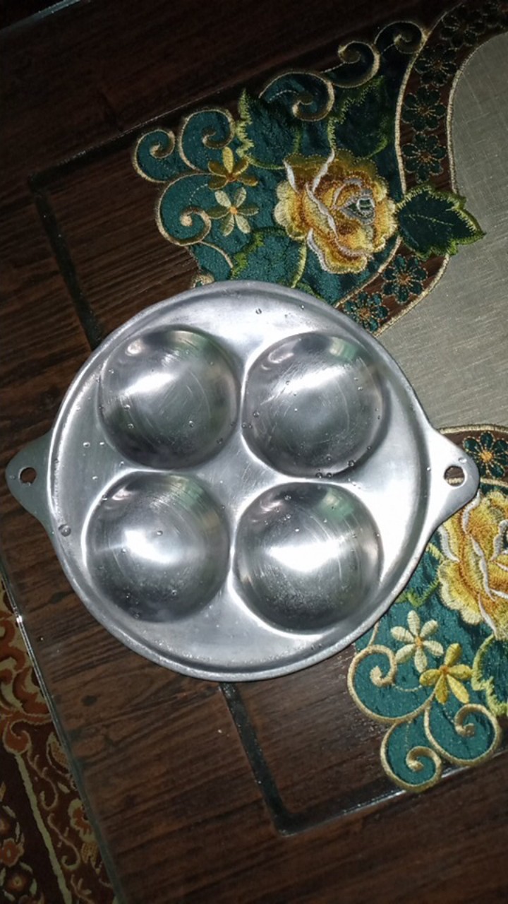 Cetakan Apem Bikang Lumpur Tipis 4 Lubang - Aluminium