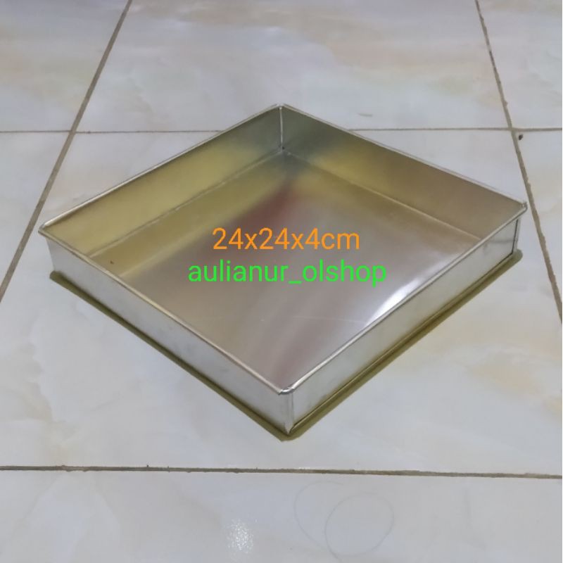 loyang kue 24x24 / loyang brownies sekat 24x24 / loyang persegi 24x24x4