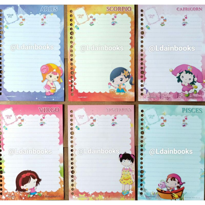 

WAJIB BACA DESKRIPSI PRODUK! Isi Binder Harvest A5 Horoscope Series/Zodiak Lengkap