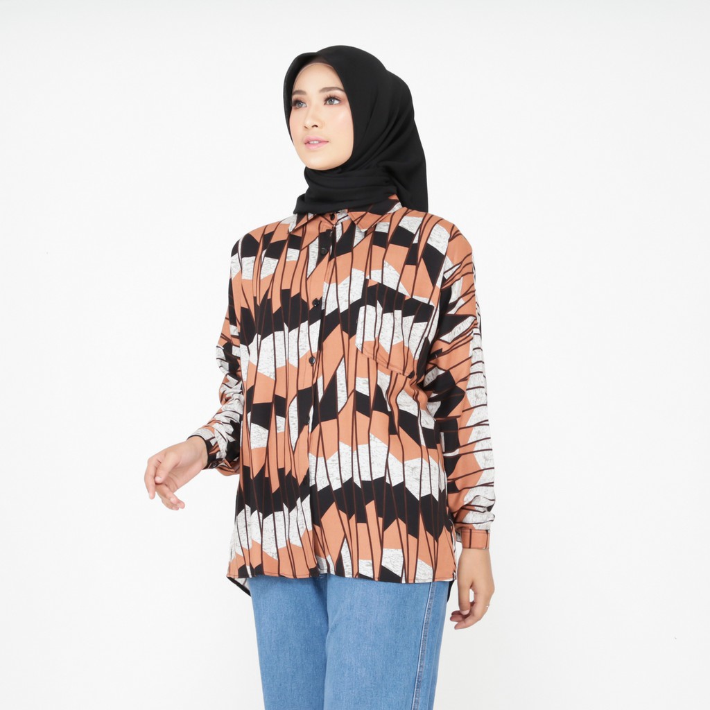 Kemeja Wanita Terbaru Busui LD 120 Bahan Rayon viscose-3