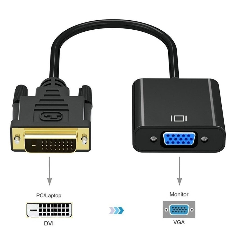 NYK Converter DVI 24+1 to VGA Adapter ( Active )