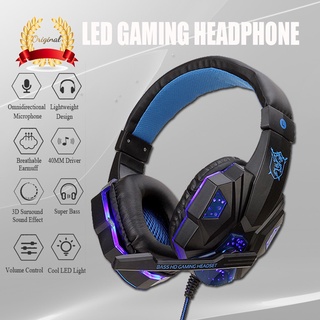 【Original】Gaming Headsets LED Microphone Stereo Bass Gaming Headphone Headset Gaming For Computer