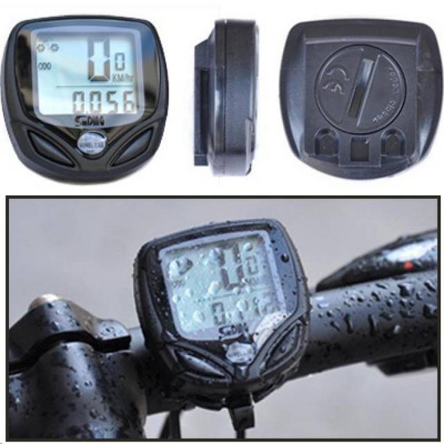 Speedometer Sepeda Wireless Display LCD Waterproof Anti Air