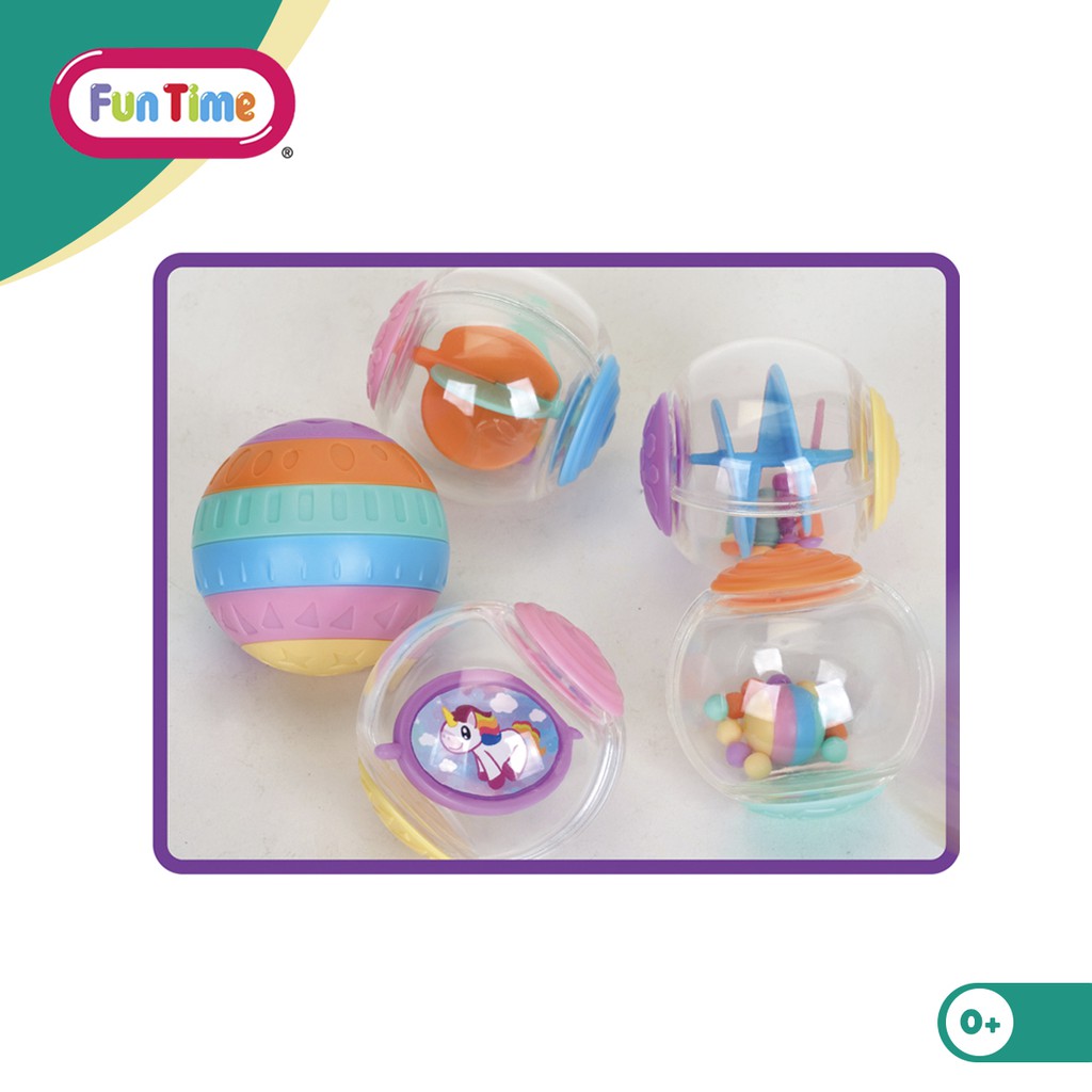 Funtime Unicorn Spin & Roll Bubbles (5pcs) | F5955