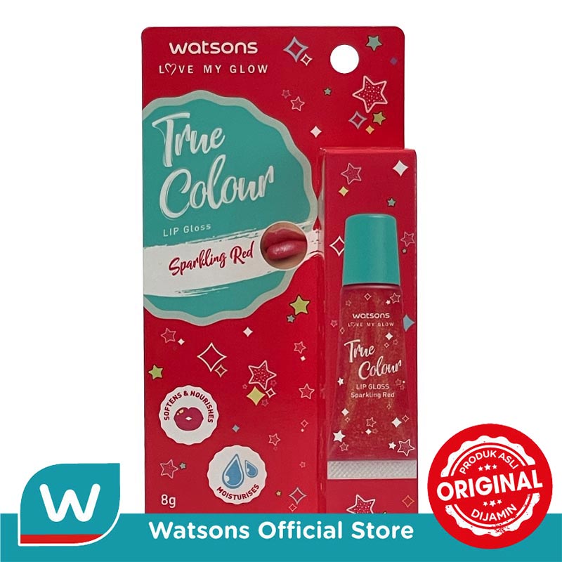 Jual Watsons True Color Lip Gloss Sparkling Red 8gr Shopee Indonesia