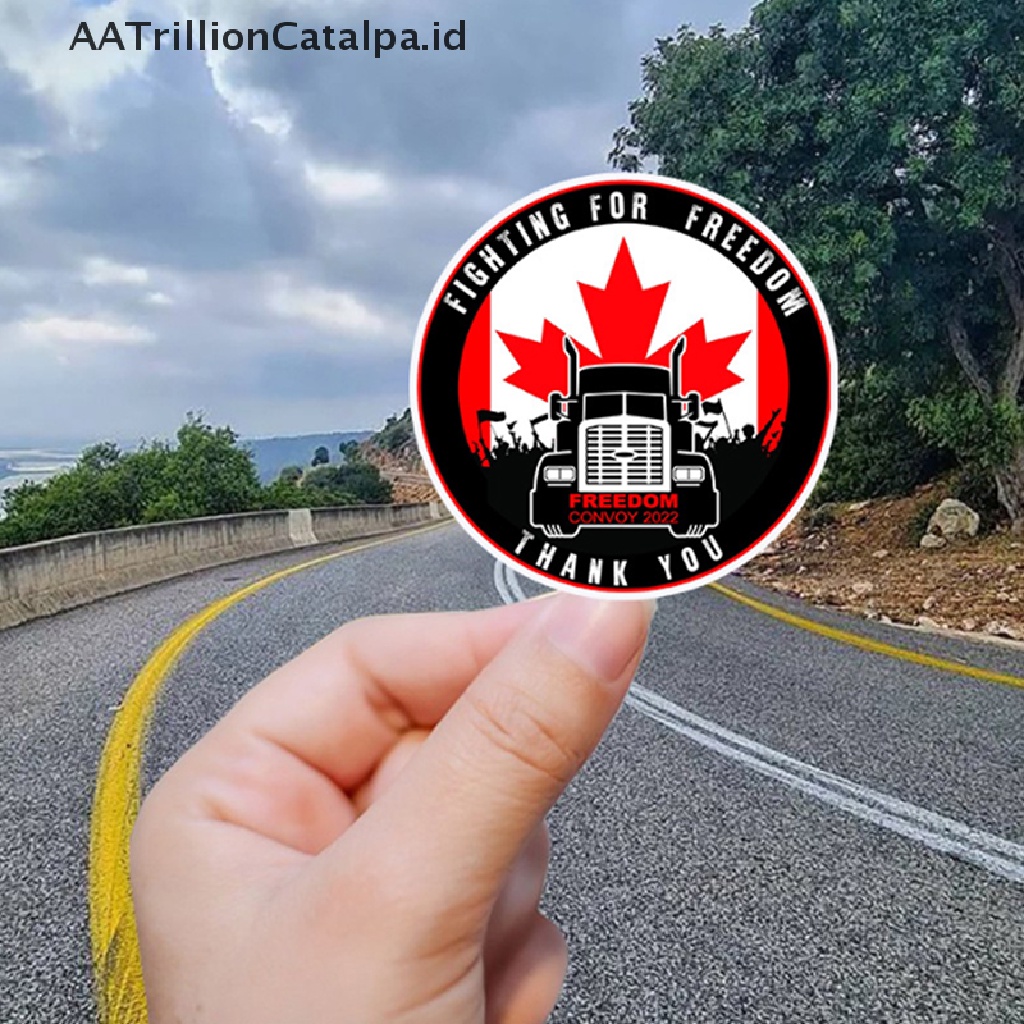 Aatrillioncatalpa Freedom 2022 Stiker Konvoy - Support our Truckers Fringe Minority