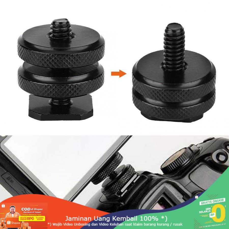 (BISA COD) RVOSTR  Tripod Screw Hot Shoe Kamera DSLR 1/4 Thread - HS7