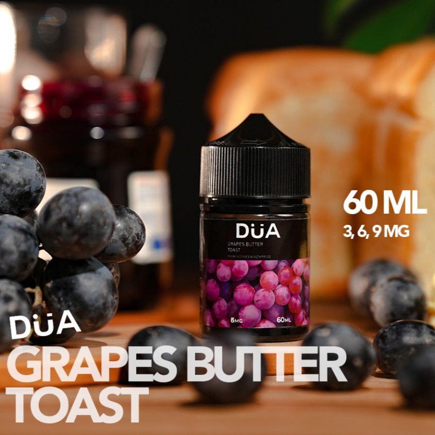 LIQUID DUA GRAPES BUTTER TOAST - DUA GRAPES - 60ML