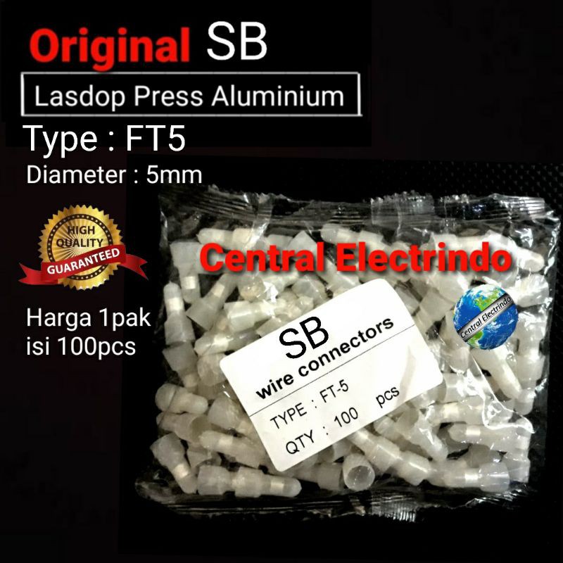 Lasdop Press SB FT5 Aluminium 100pcs per pack.