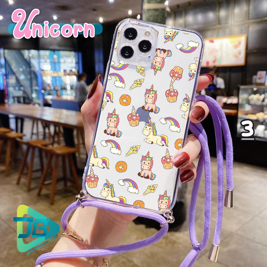 SOFTCASE SLINGCASE LANYARD BENING UNICORN INFINIX NOTE 8 HOT 9 PLAY X680 X682 10 LITE JB4743