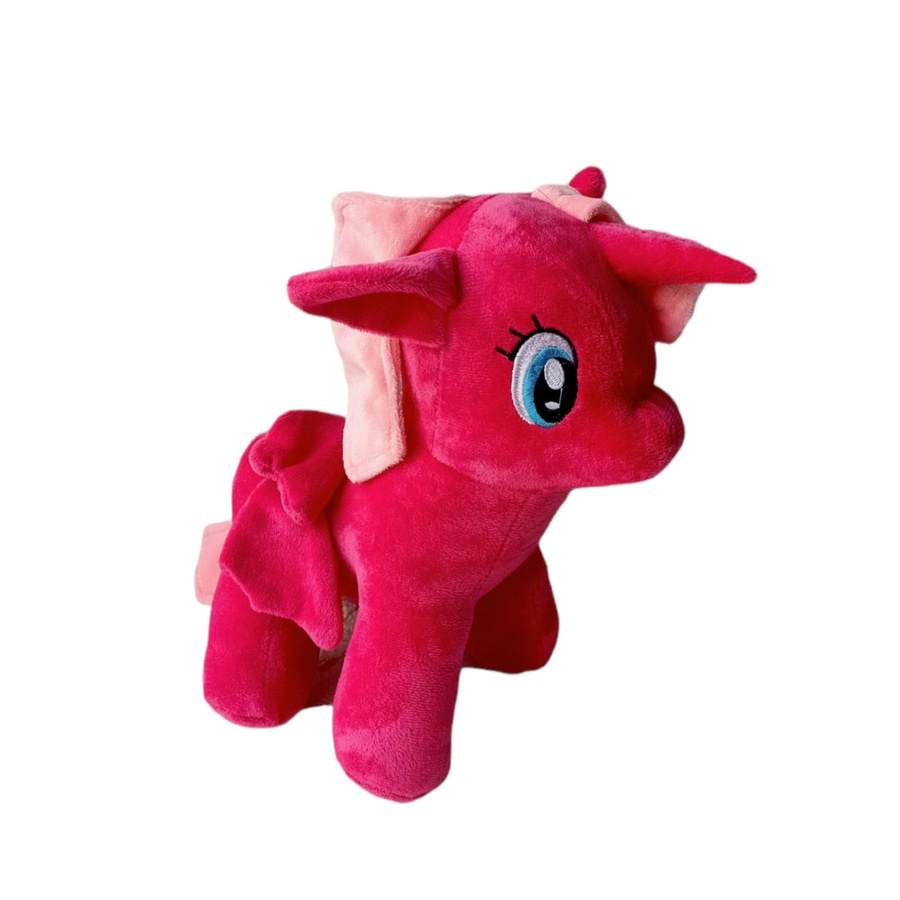 PROMO Mainan Boneka Terlucu Anak Little Pony Boneka Kuda Poni 30cm Unicorn PINK Bersayap/ Kado hadiah Ulang Tahun Anak Boneka Lucu Unik Termurah