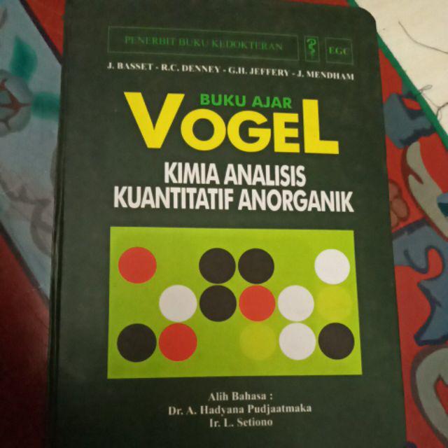  Buku  Ajar Vogel  Kimia Analisis Kuantitatif Anorganik J 