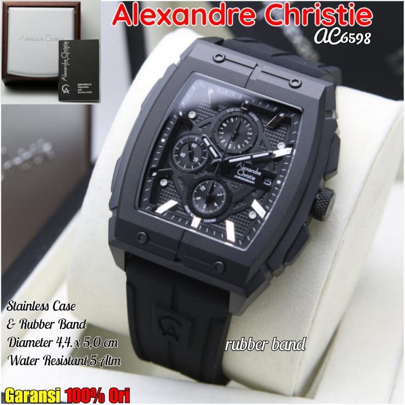 Jual JAM ALEXANDER CHRISTIE PRIA BRANDED AC 6598 ALEXANDRE CRISTY ...