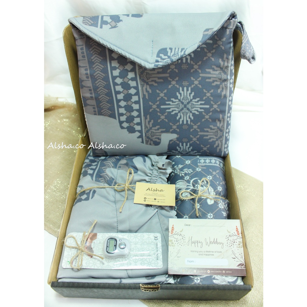 Hampers Mukena Dewasa Maxmara Luxury Silk Gift Box Alat Solat