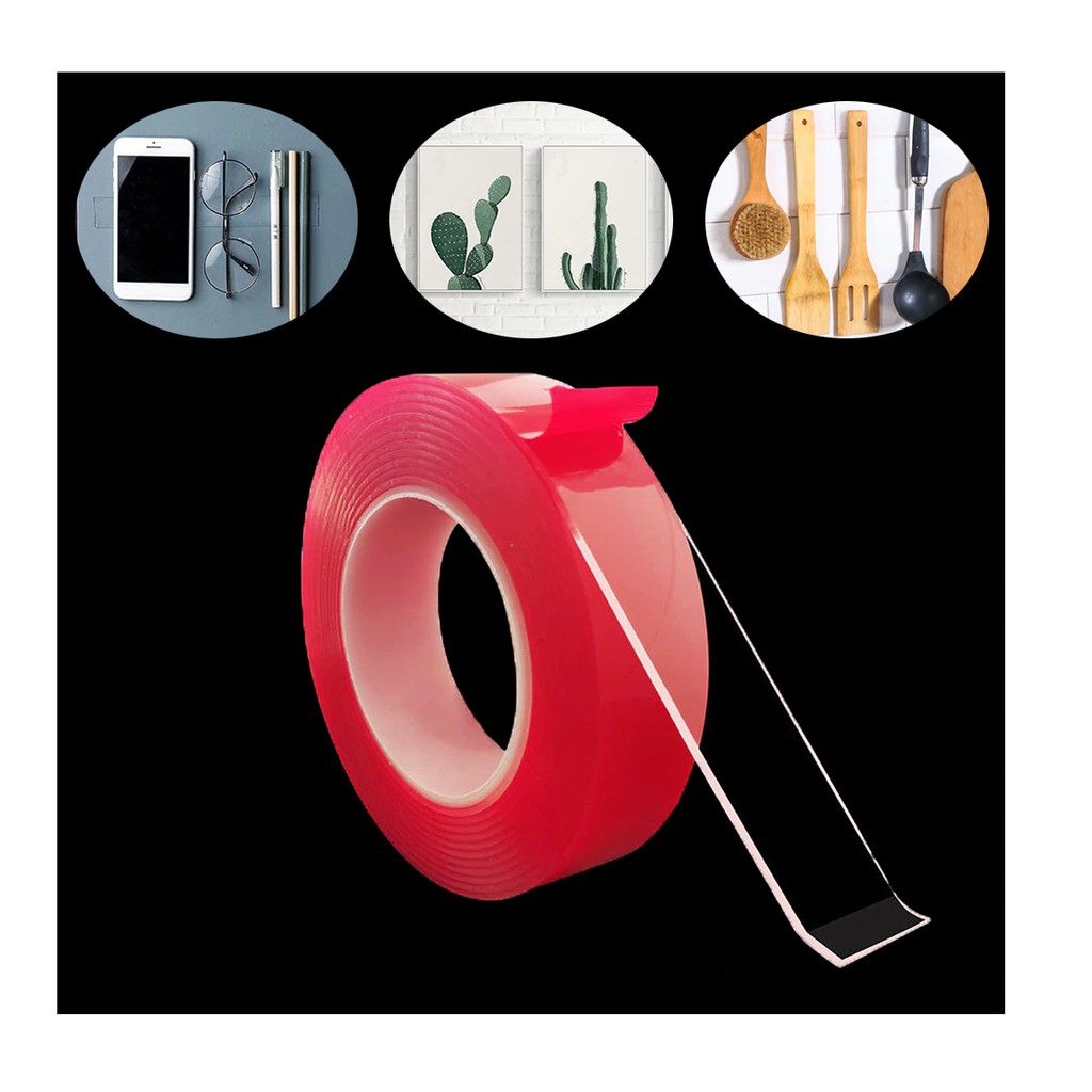 

Double Tape Bening Gel Transparan 5mmX10Meter