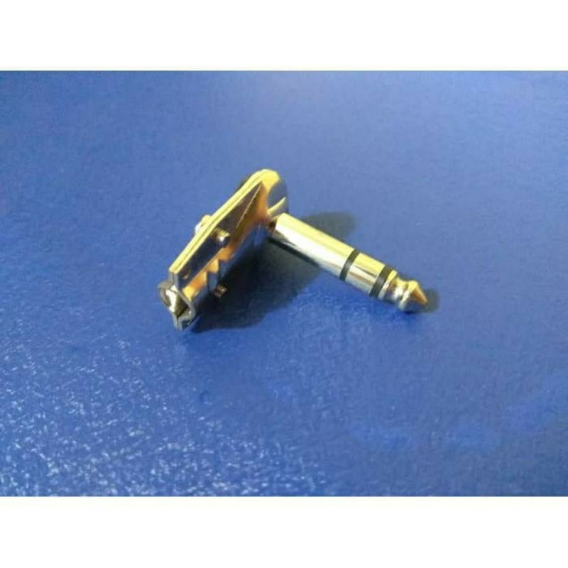 Jack Akai model jack gitar "L" pipih - STEREO