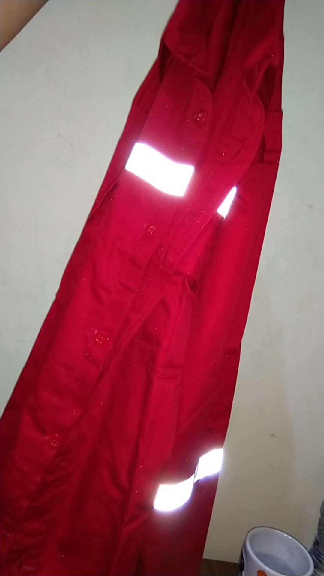 Baju Safety Abu Abu Plus Logo Safety Dan Bendera - Baju Proyek Abu Abu Plus Logo Safety Dan Bendera