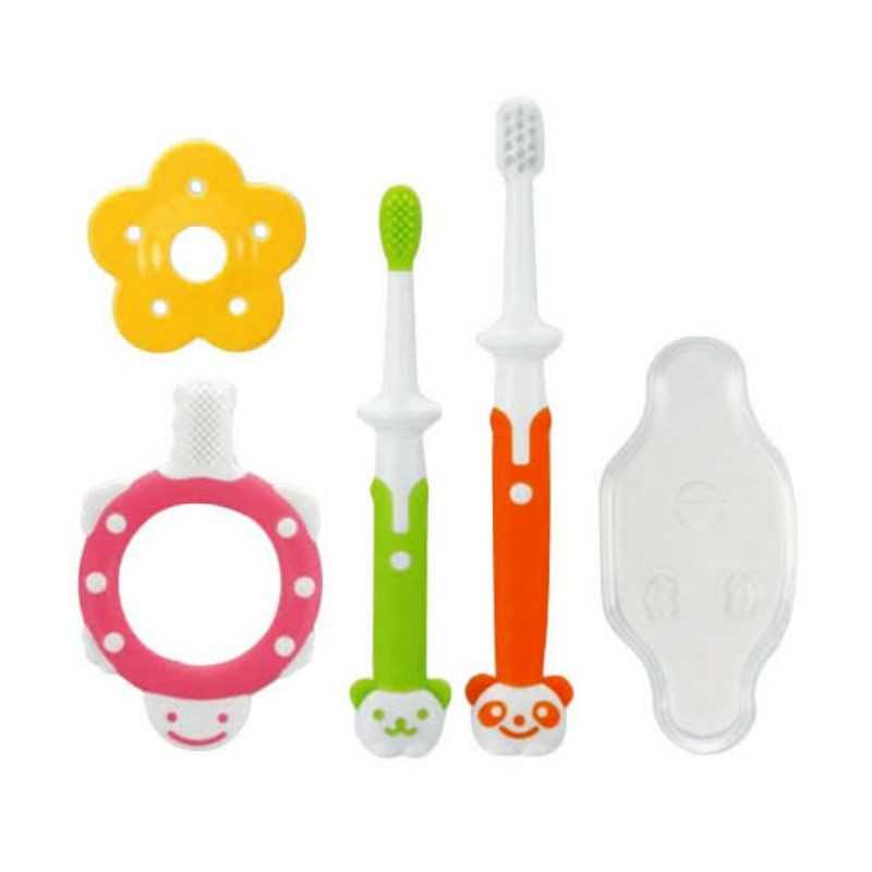 RICHELL Training Toothbrush Set 3in1 | sikat gigi bayi 3 stage | Baby Toothbrush