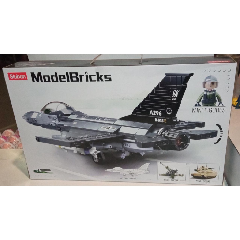 sale Mainan: Sluban Model Bricks Army Falcon Original