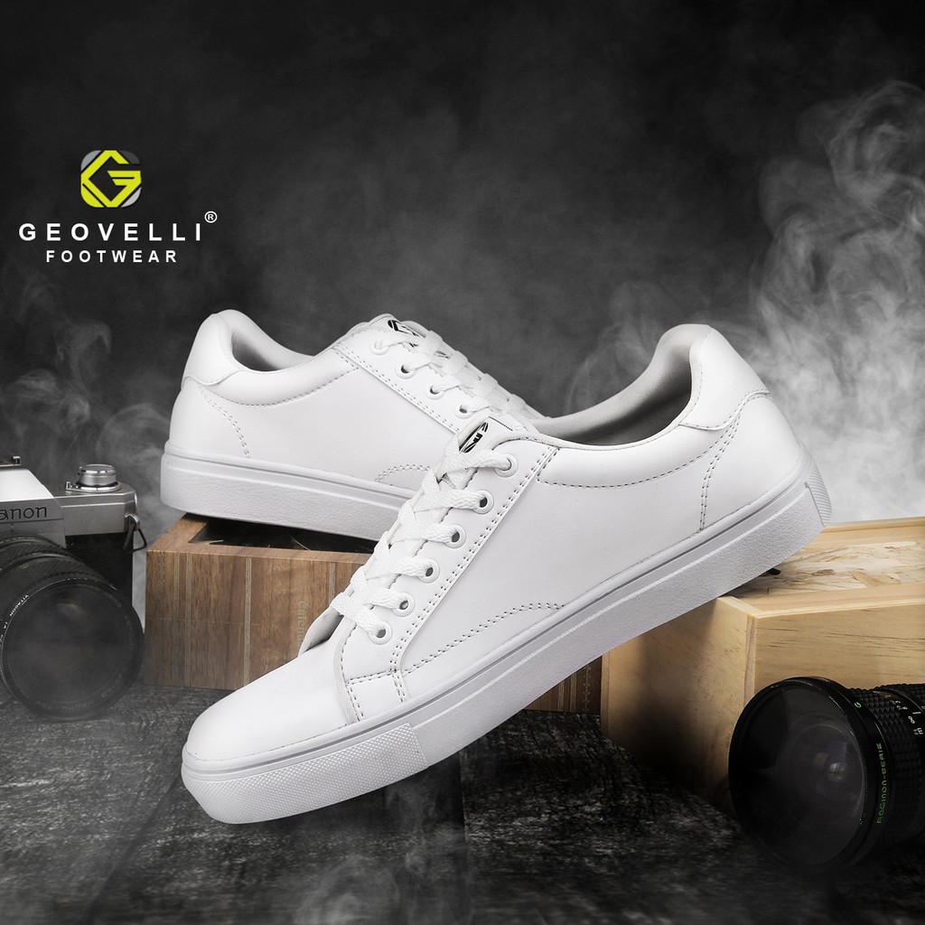 GEOVELLI STORE Pria Sepatu Casual Putih Sepatu Sneakers Pria Geovelli Brand Original Lokal