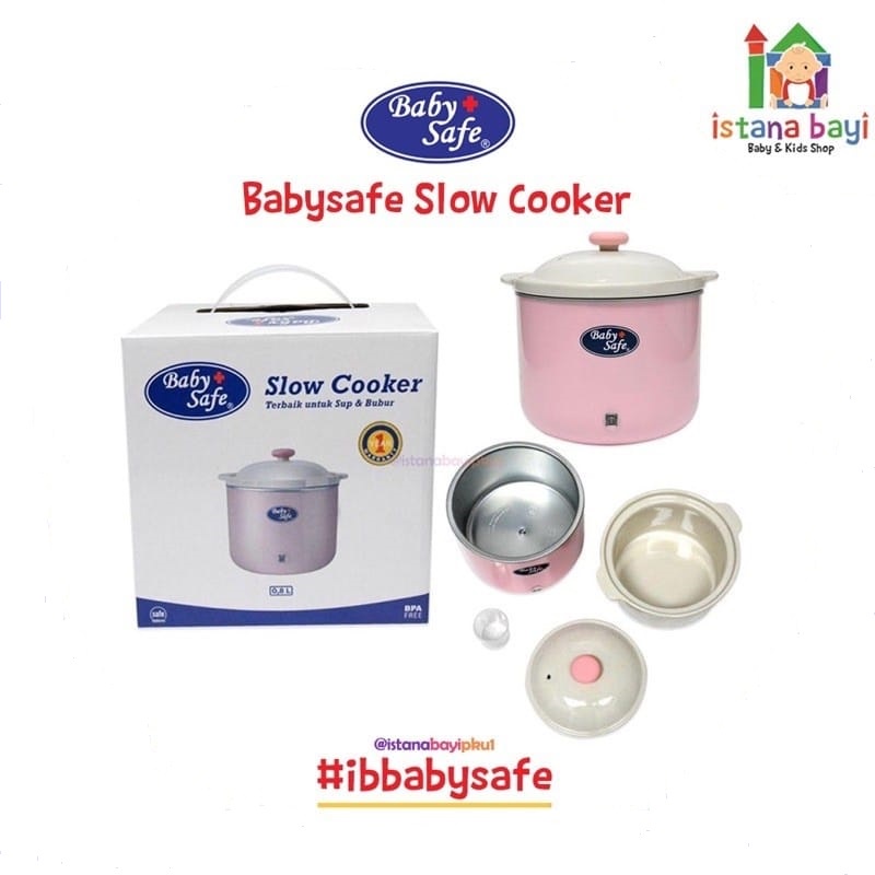 Baby Safe Slow Cooker LB009 - Perlengkapan MpASI/alat masak Mpasi bayi