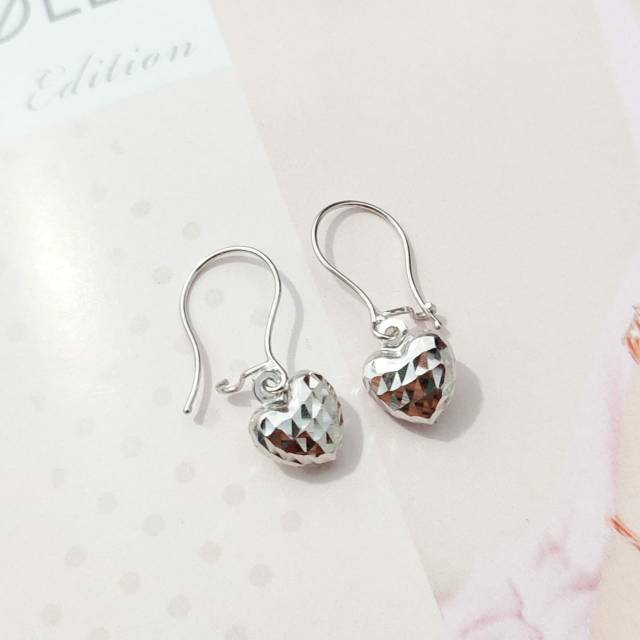 anting emas putih hati anting remaja hadiah ultah