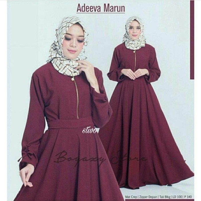 Hijab Syari Adeeva Dress / Gamis Balotelli / Gamis Syari / Baju Murah