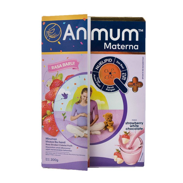 

ANMUM Materna Choco Berry 200gr Susu Ibu Hamil Cokelat Stroberi 200 gr