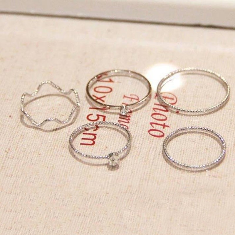 Set Cincin Gaya Korea Untuk Wanita