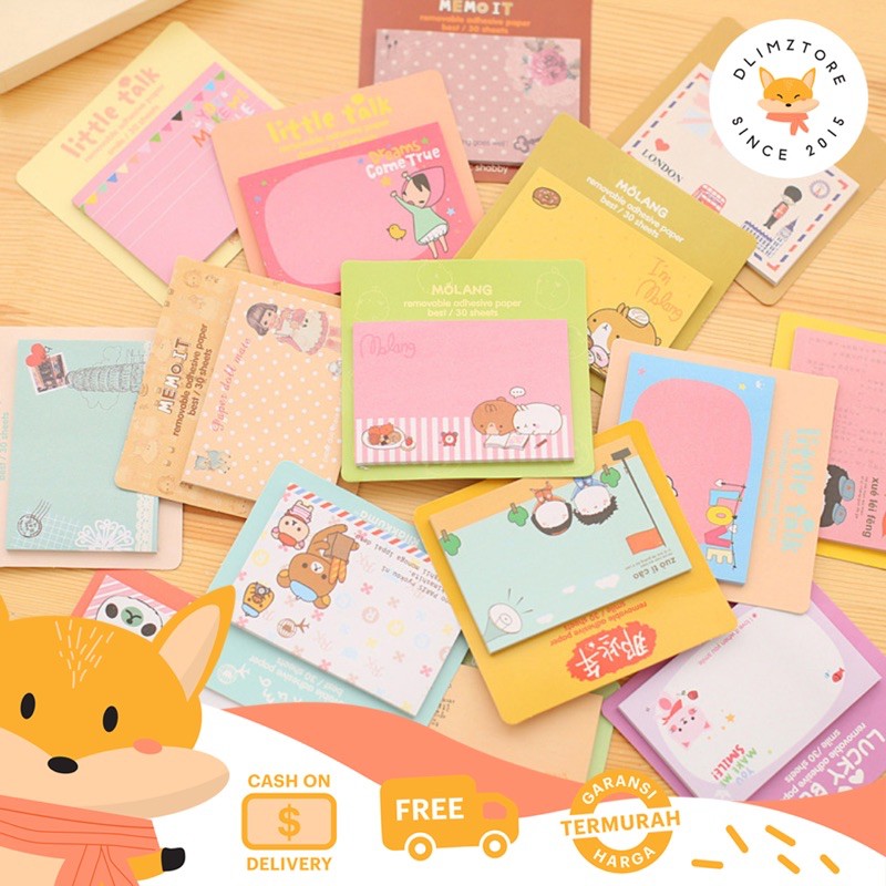 

[DZ] ST044 - Sticky Notes / Sticky Note Memo Karakter