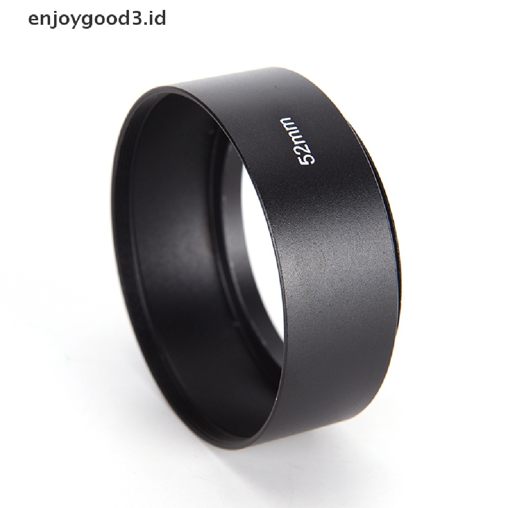 Hood Lensa Kamera Bahan Metal Alloy Ukuran 52mm Untuk Canon