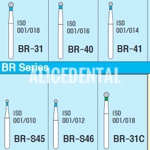 Dental diamond round bur bulat gigi MANI Highspeed BALL ROUND BR30 BR-30 BR31 BR-31 BR41 BR-41 BR45 BR-45 BR46 BR-46 BR49 BR-49
