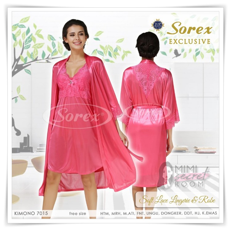 ❤ MIMI ❤ Sorex Baju Tidur Sorex Kimono 7015 7016 Satin Premium Model Terbaru TERLARIS