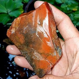 batu akik bahan pancawarna Garut merah(098)
