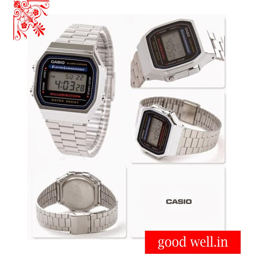 JAM TANGAN CASIO A-168WA-1 / A 168WA ORIGINAL
