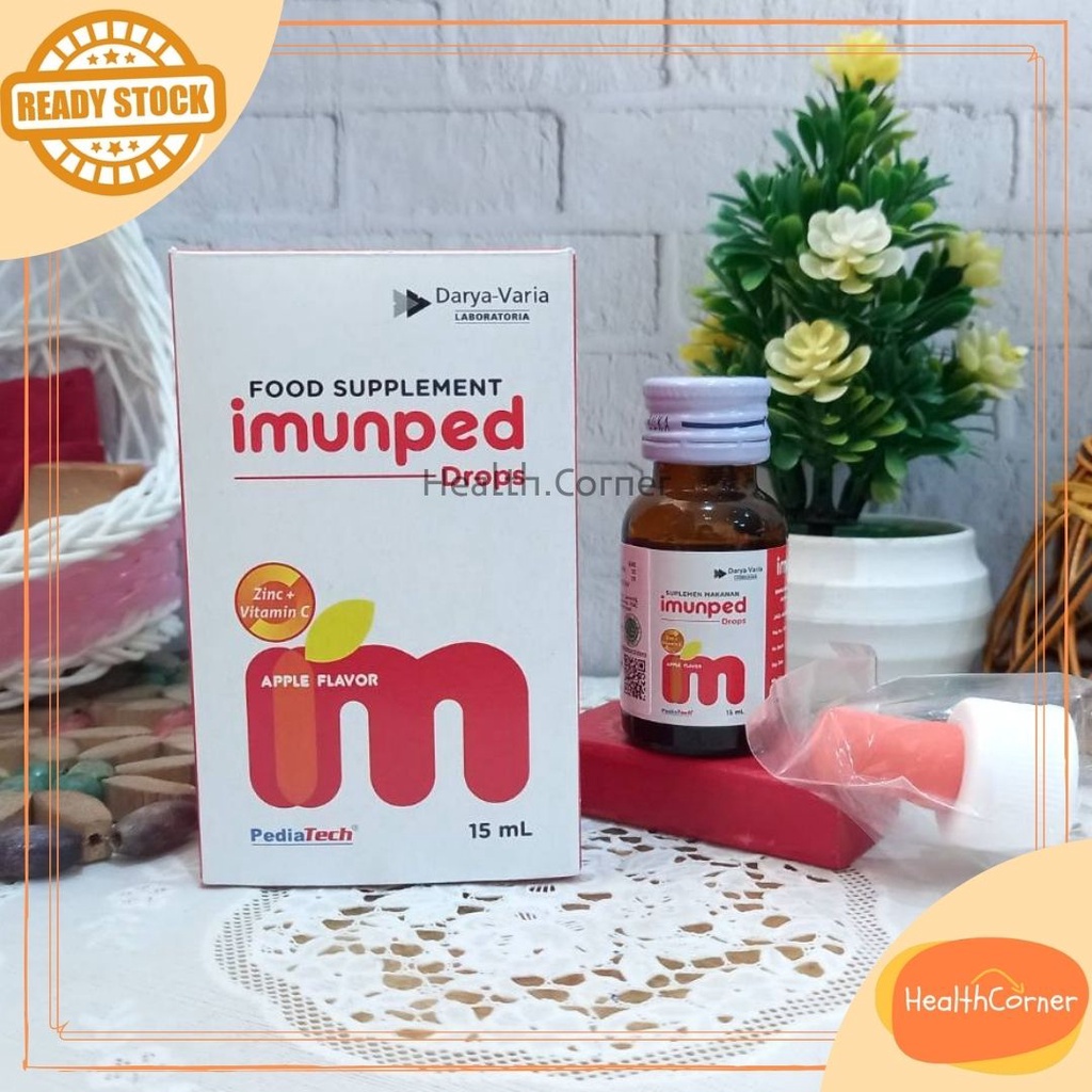 Imunped Drops Zinc + Vitmain C Apple Flavor (BPOM)