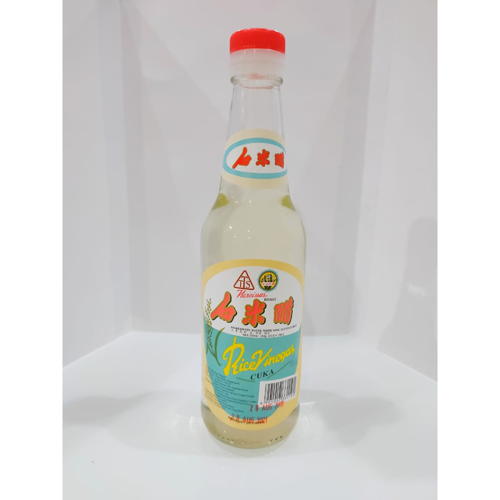 Cuka Fermentasi Beras White Rice Vinegar 250ml 250 ml merk narcissus