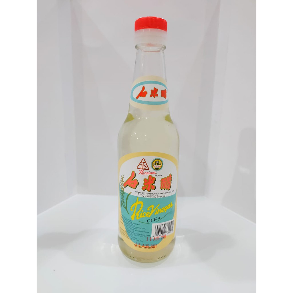 Cuka Fermentasi Beras White Rice Vinegar 250ml 250 Ml Merk Narcissus