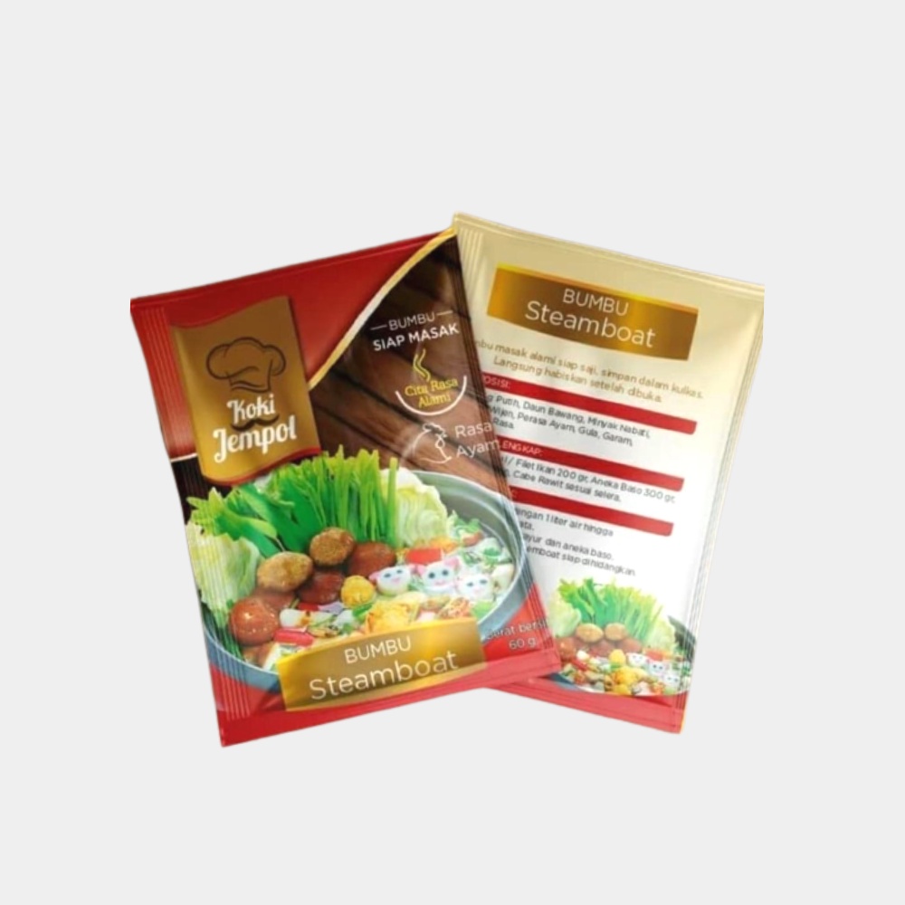 Steamboat Bumbu Masak 60gr / Bumbu Instan Steamboat / Bumbu Siap Masak Koki Jempol
