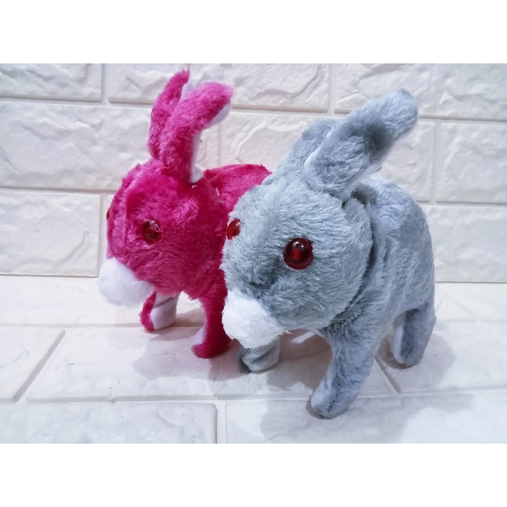 Mainan Boneka Kelinci Bisa Berjalan Berlompat Dan Bersuara