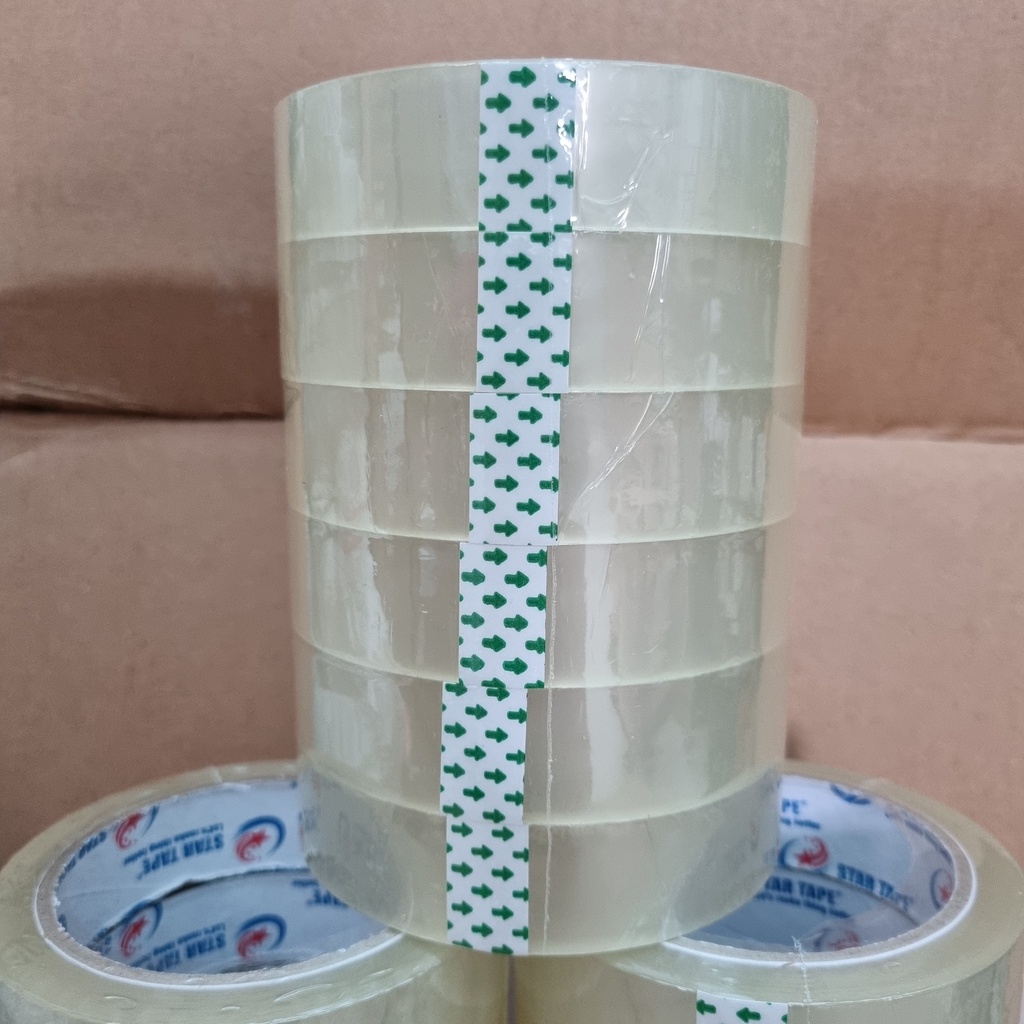 

tape solasi 2,4 cm / isolasi 24mm 70y / lakban kecil 24mmx70y yard bening