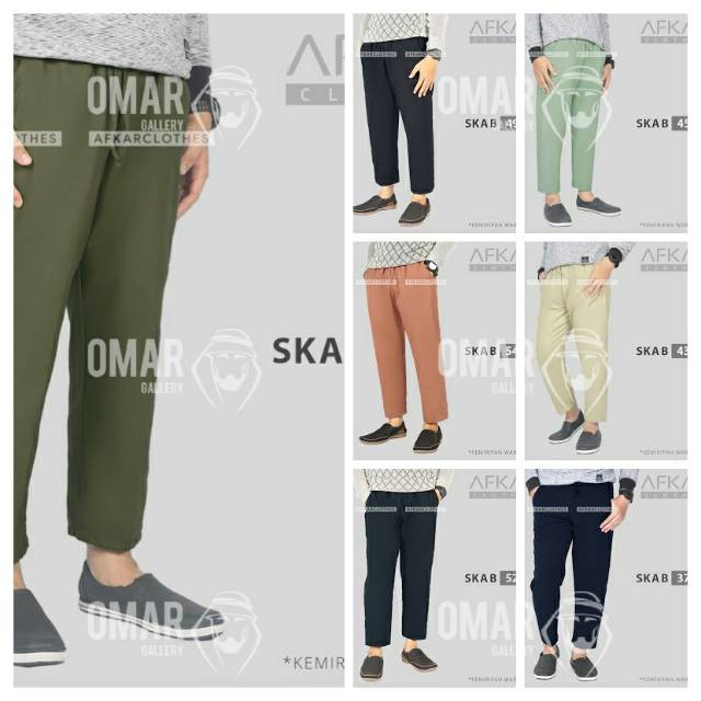  Celana  Sirwal Pensil  Sirwal Slim Fit Kasual AFKAR SKAB 