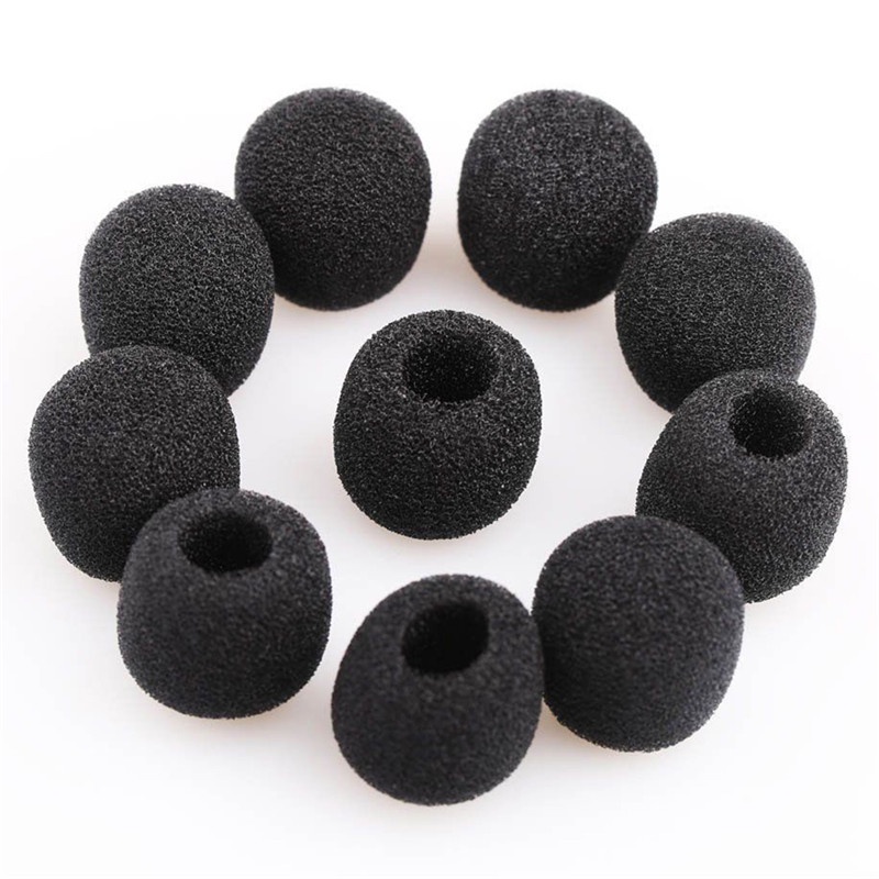 {LUCKID}5PCS Mic Microphone Windscreen Soft Foam Pad Mic Cover Holder Sponge Skin