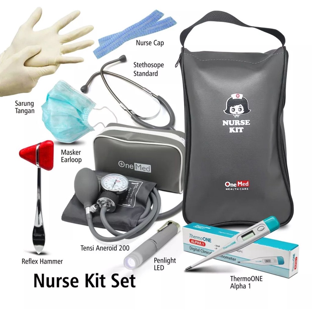 NURSE KIT SET ONEMED NURSING KIT TENSIMETER STETOSKOP