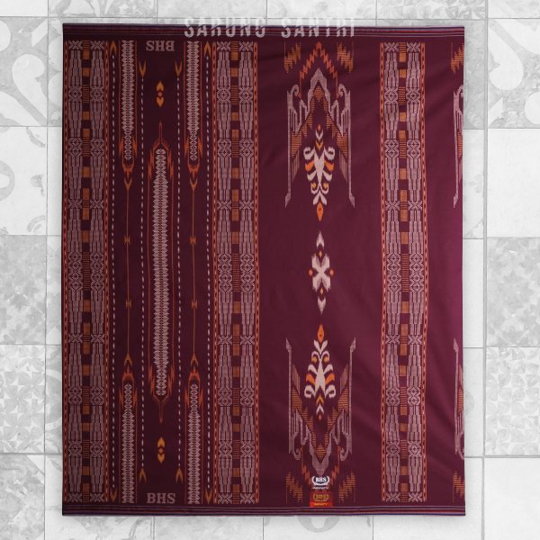 Sarung BHS Infinity Gold Motif PKB Ungu