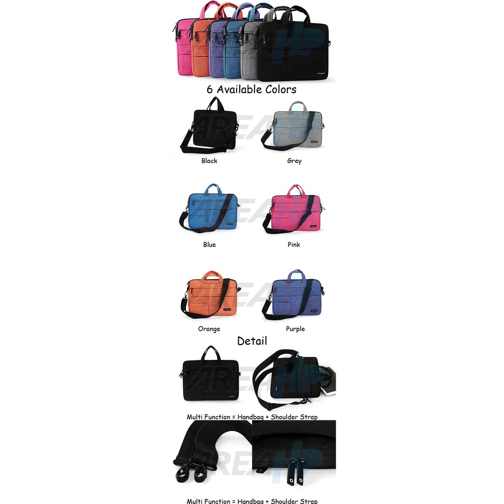 Okade Handbag Shoulder Strap Selempang Waterproof Bag Tas Case Casing Cover Macbook Laptop 11 Inch